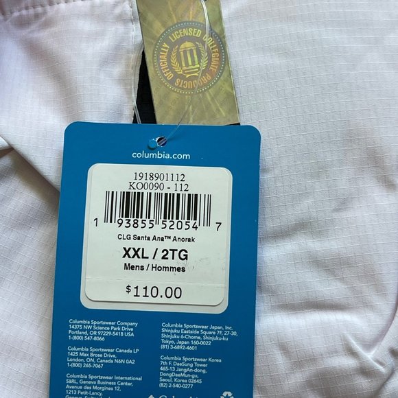 Oregon State OSU Beavers Columbia Pullover Windbreaker 2XL Men's Collegiate - Picture 8 of 8